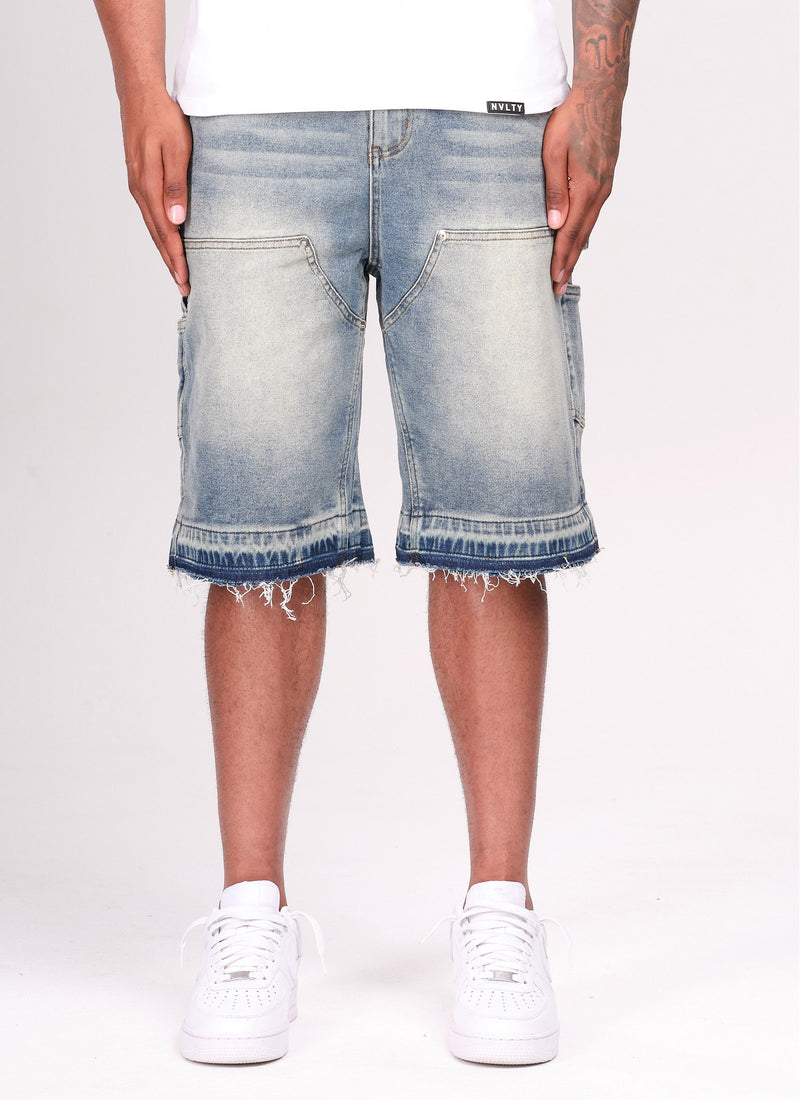 Vintage Carpenter Jeansshorts – Blau