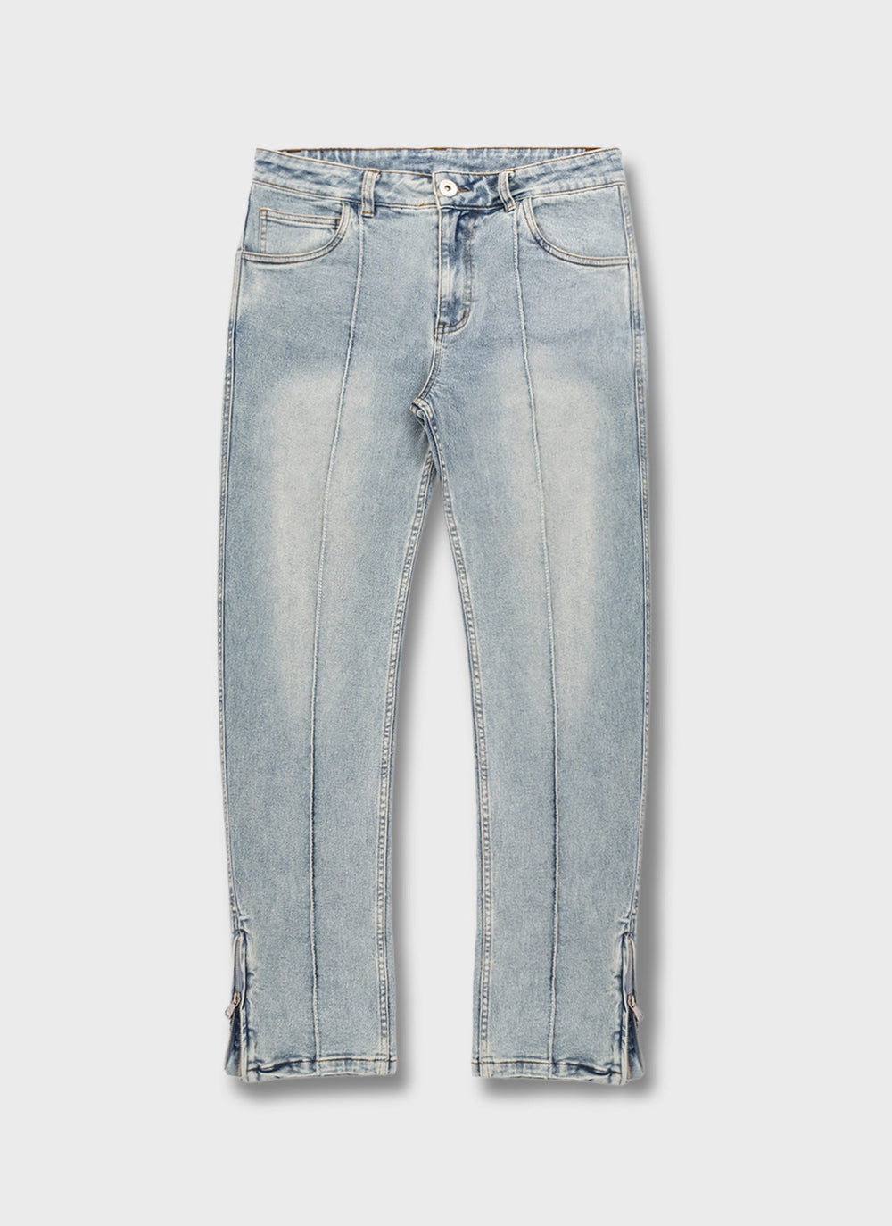 Vintage Pleat Jeans - Blue