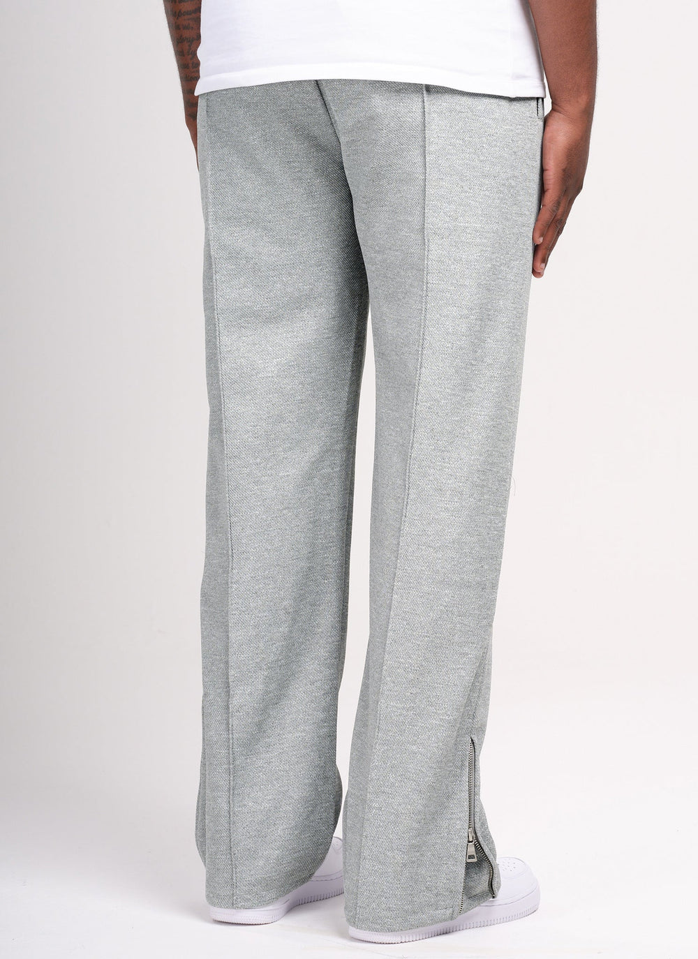 Bundfaltenhose aus Twill - Grau
