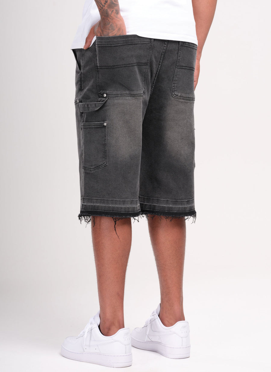 Vintage Carpenter Jeansshorts – Schwarz