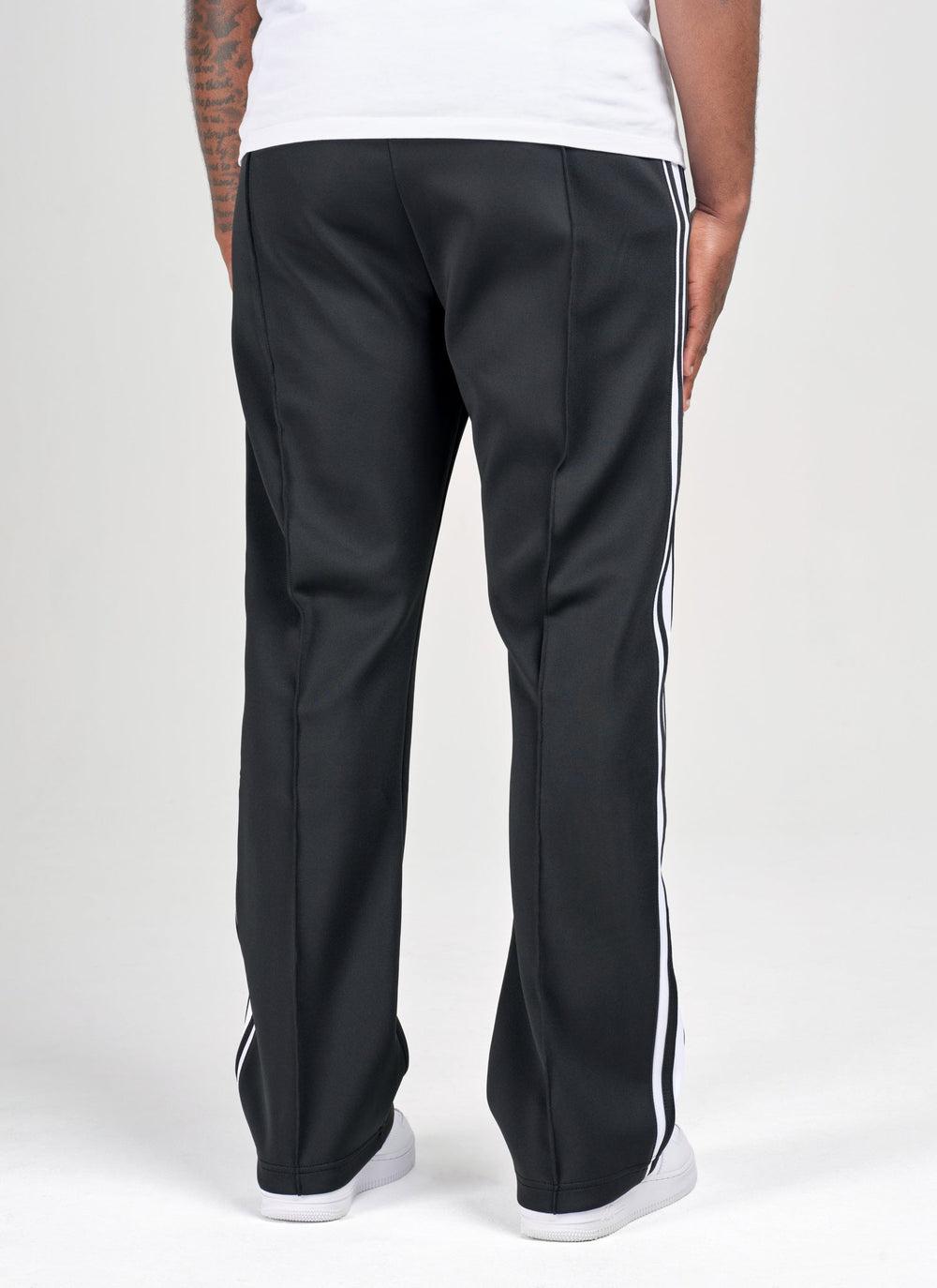Panelled Luxe Track Pants - Black
