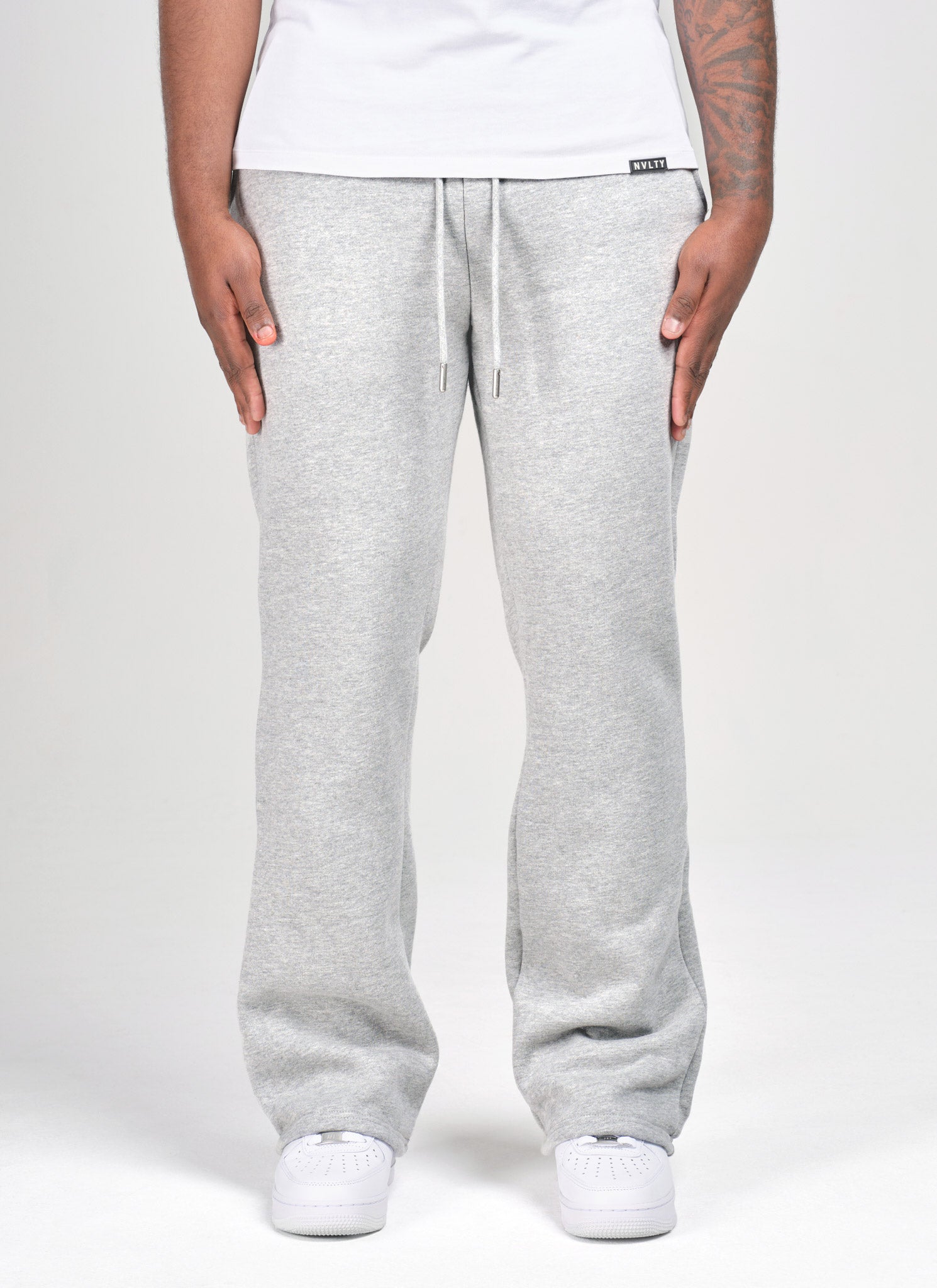 Heavyweight Luxe Flare Joggers - Grey