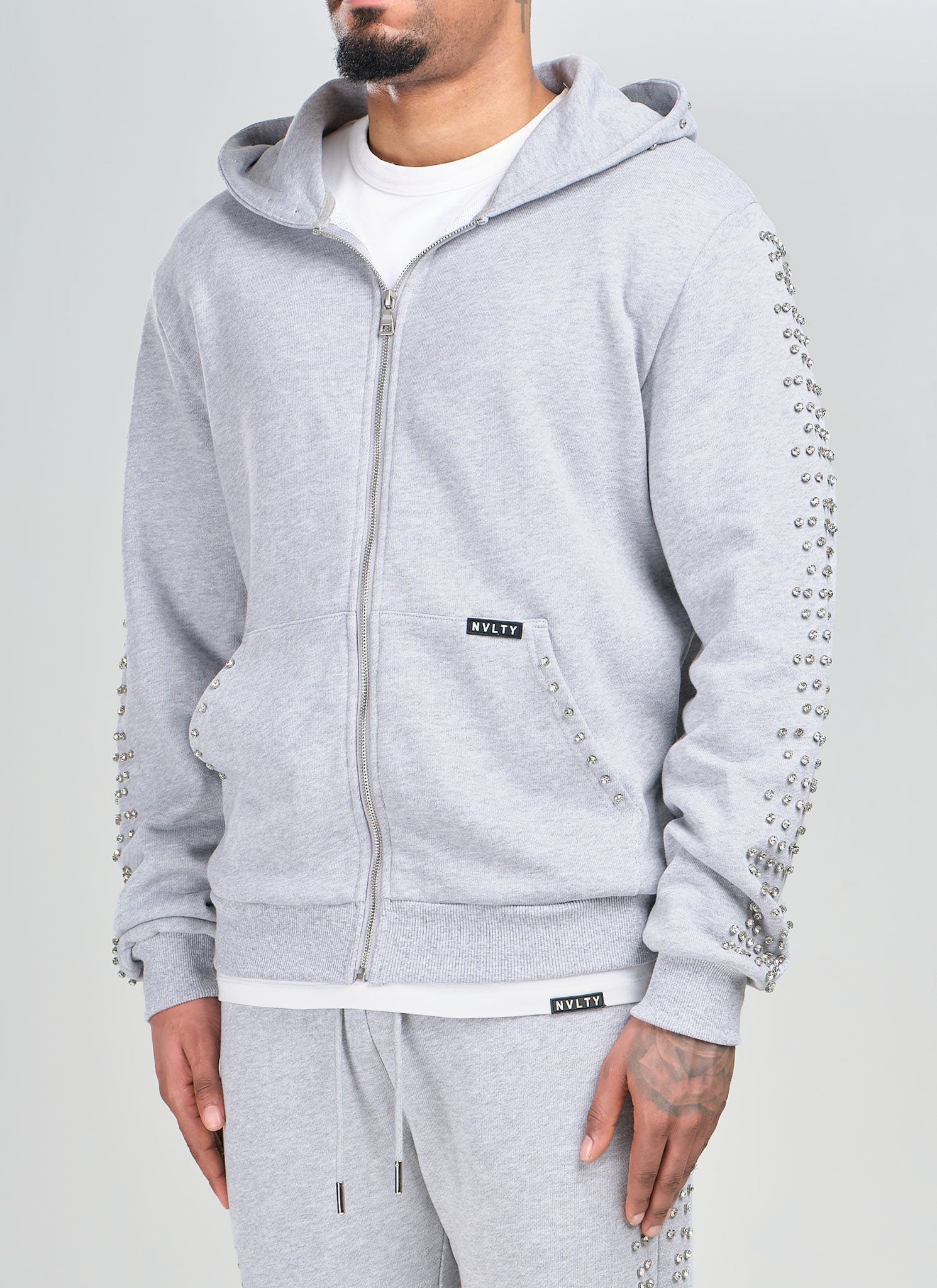 Vintage VVS Zip Hoodie - Grey