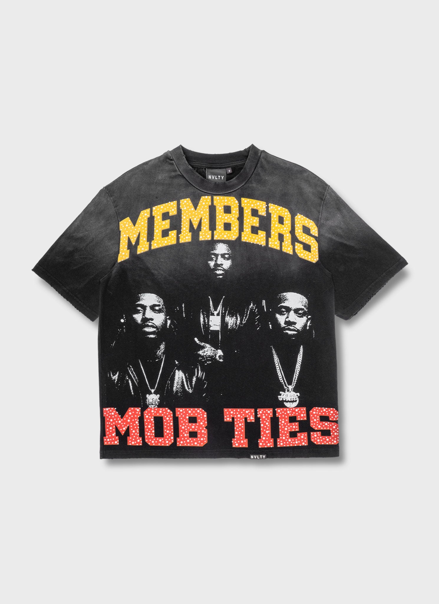 Members Mob Ties T-Shirt - Black
