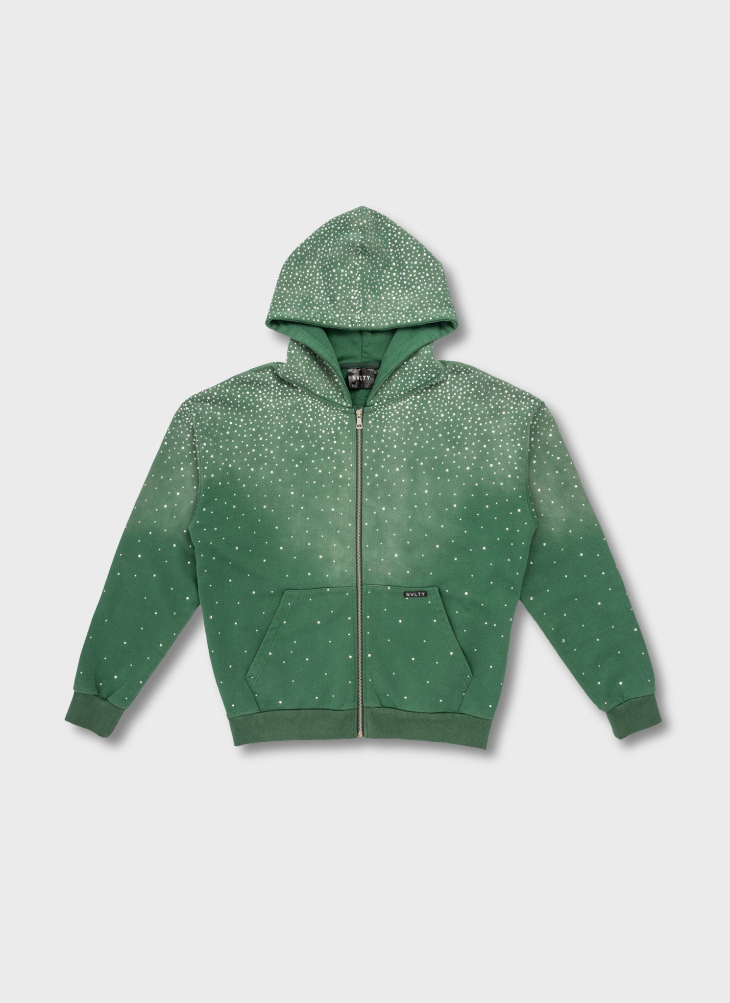 Vintage Flooded VVS Zip Hoodie - Green