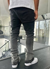 Vintage Flare Deep Fade Jeans - Black