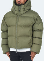 Vintage Puffer Jacket - Khaki