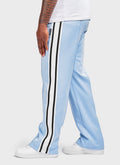Panelled Luxe Track Pants - Baby Blue
