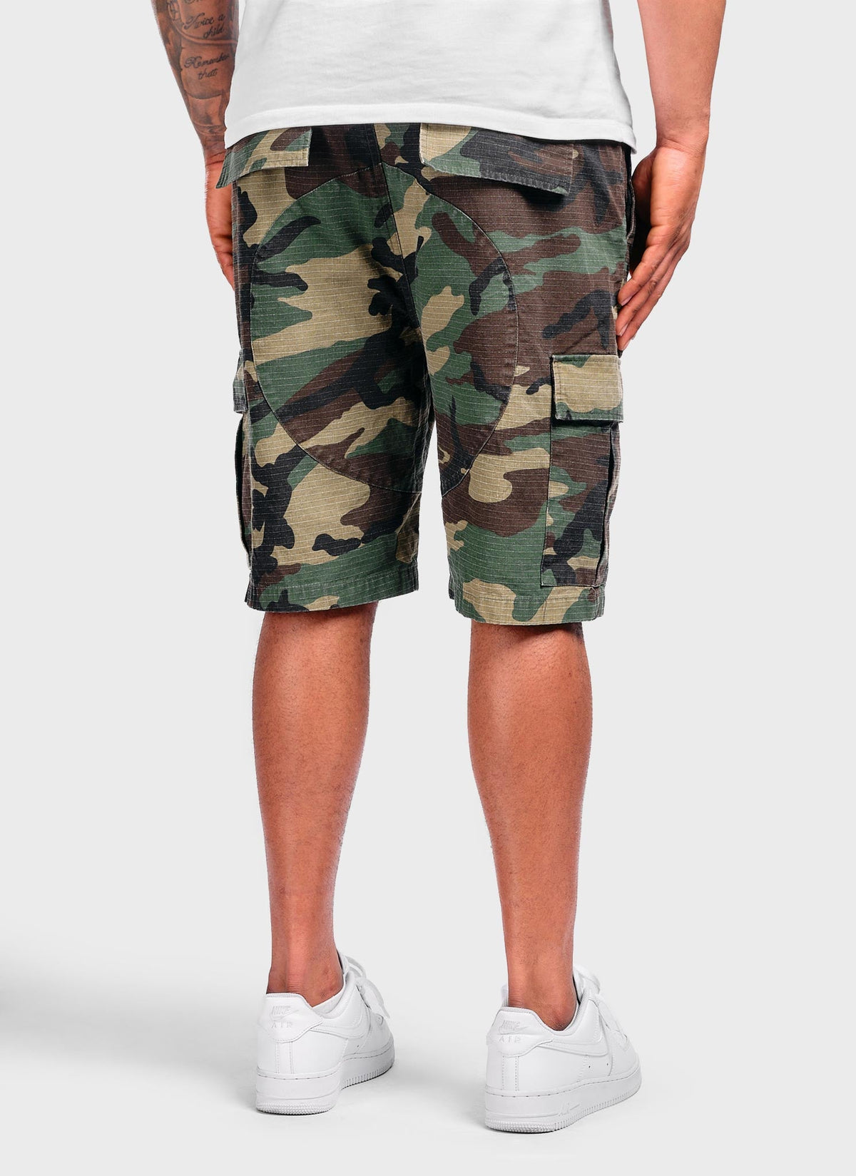 Vintage Patch Cargo Shorts - Camo