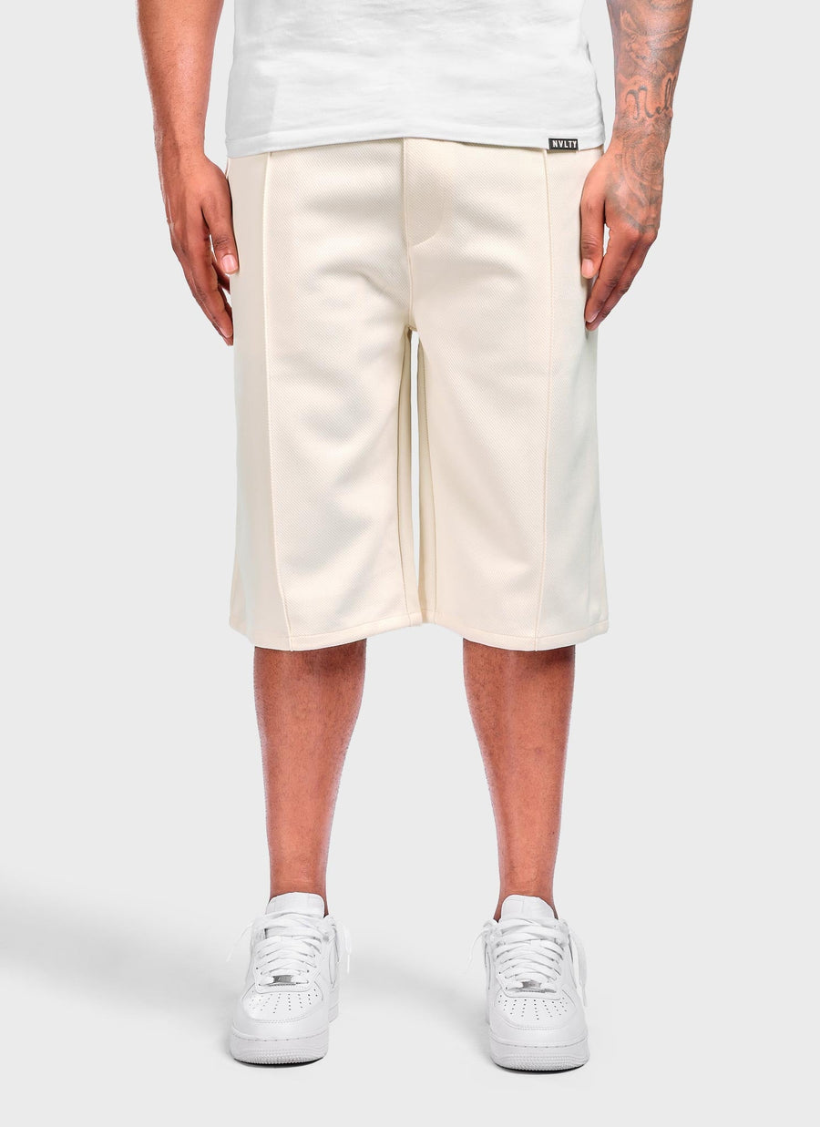 Twill Pleat Shorts - Ivory