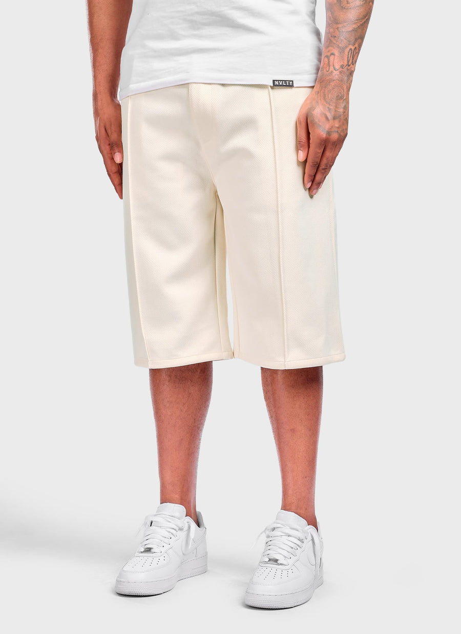 Twill Pleat Shorts - Ivory