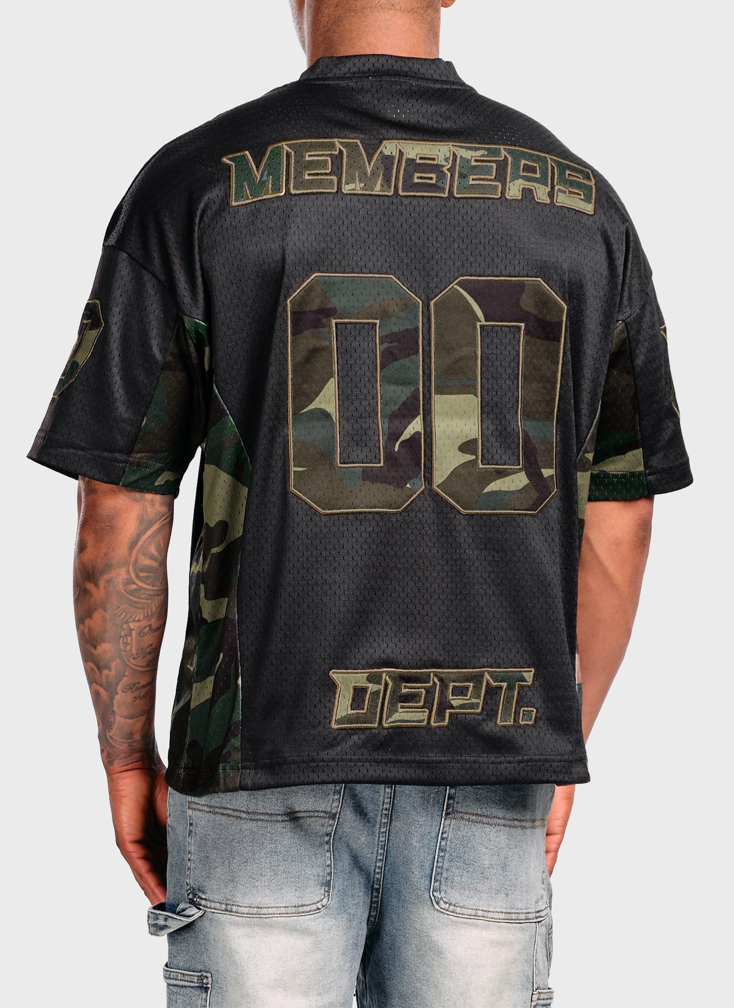 Members Camo Jersey - Black