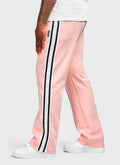 Panelled Luxe Track Pants - Baby Pink