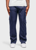 Pleat Track Pants - Navy