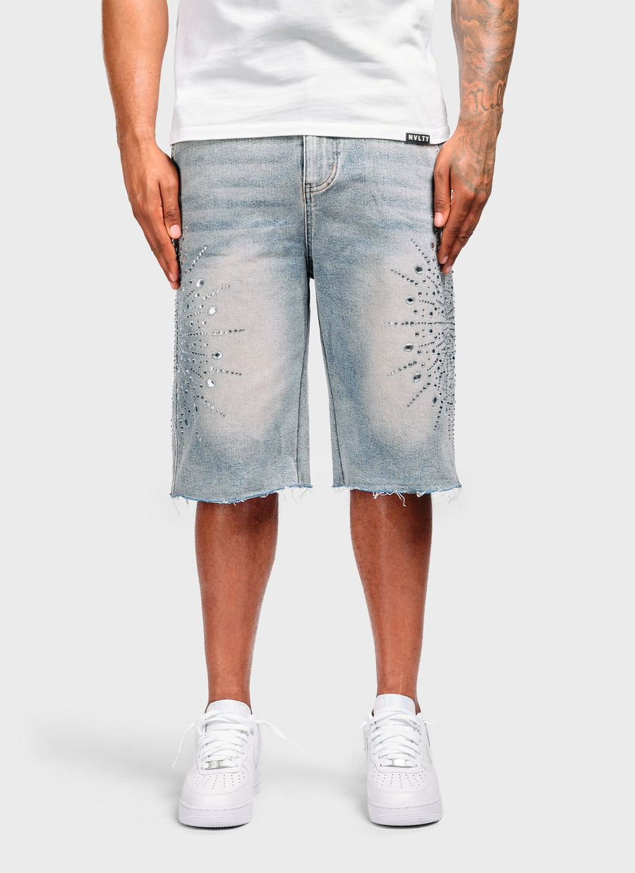 Vintage VVS Orbit Denim Shorts - Blue