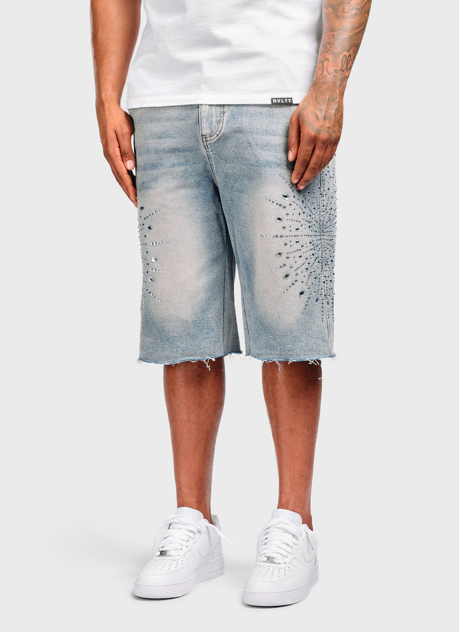 Vintage VVS Orbit Denim Shorts - Blue