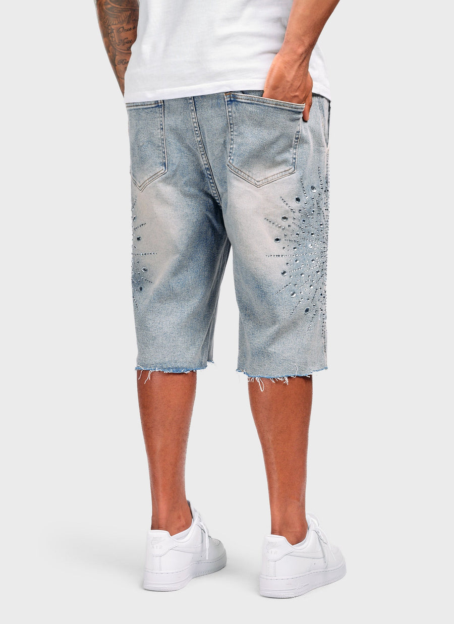 Vintage VVS Orbit Denim Shorts - Blue