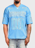 Members Studded Jersey - Baby Blue