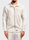Pocket Square Track Jacket - Ivory