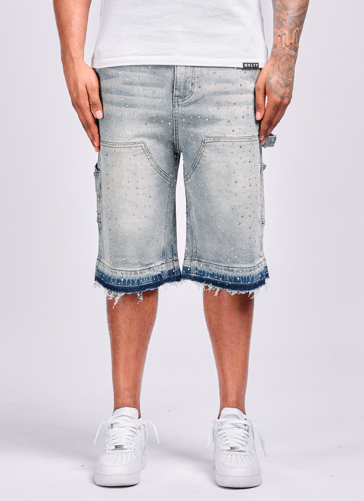 Vintage Flooded VVS Carpenter Denim Shorts - Blue