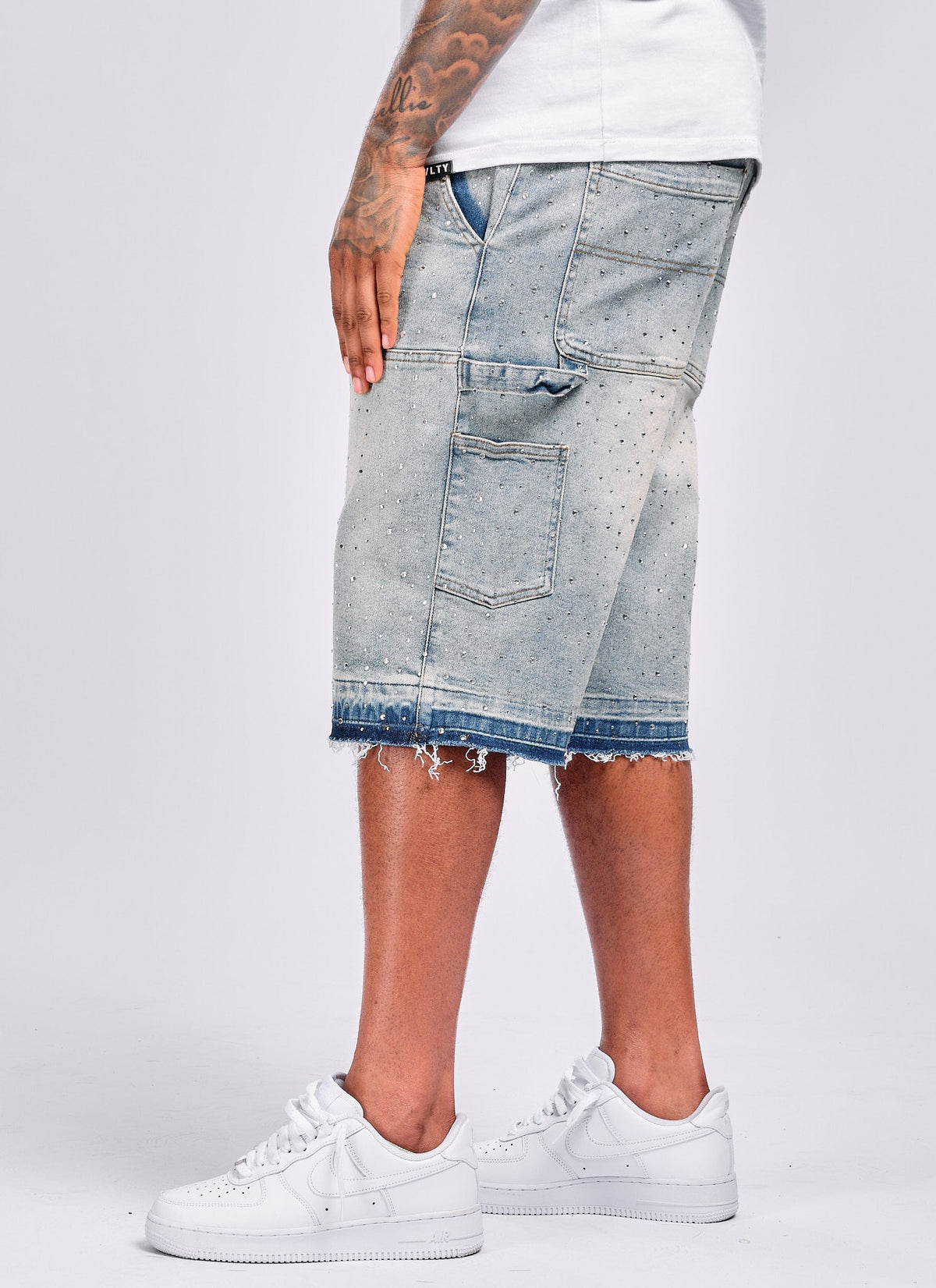 Vintage Flooded VVS Carpenter Denim Shorts - Blue