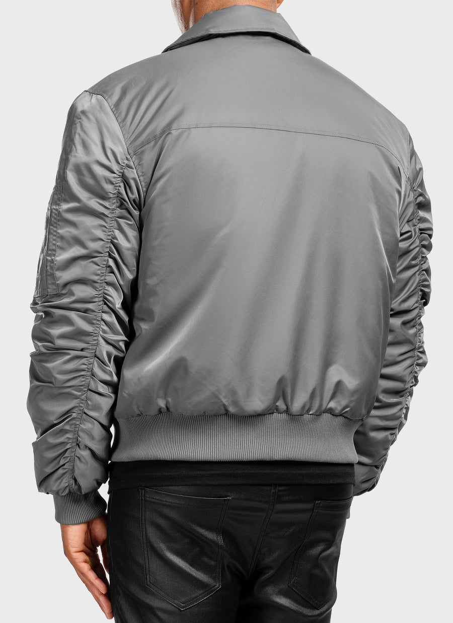 Aviator Flight Jacket - Grey
