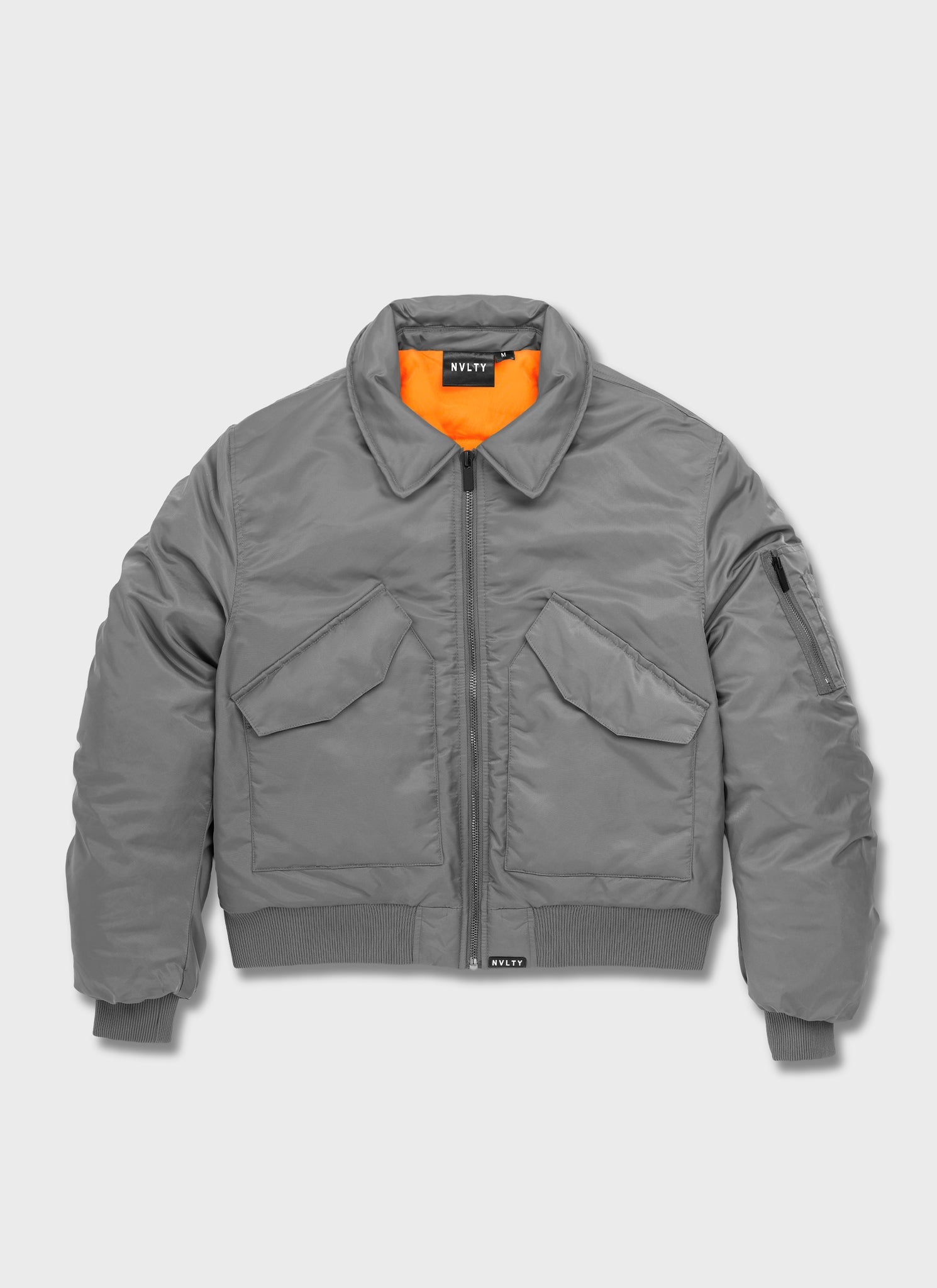 Aviator Flight Jacket - Grey