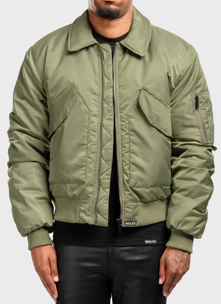 Aviator Flight Jacket - Khaki