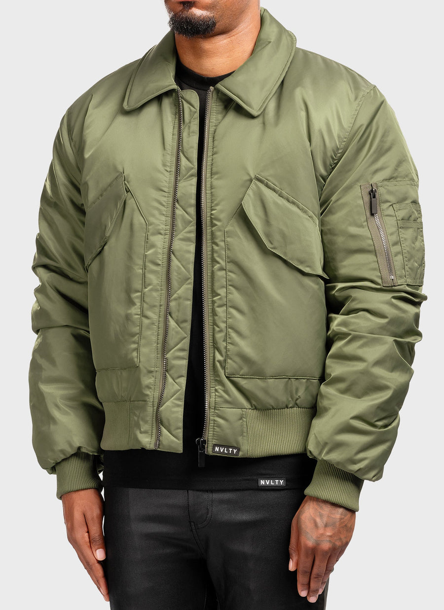 Aviator Flight Jacket - Khaki