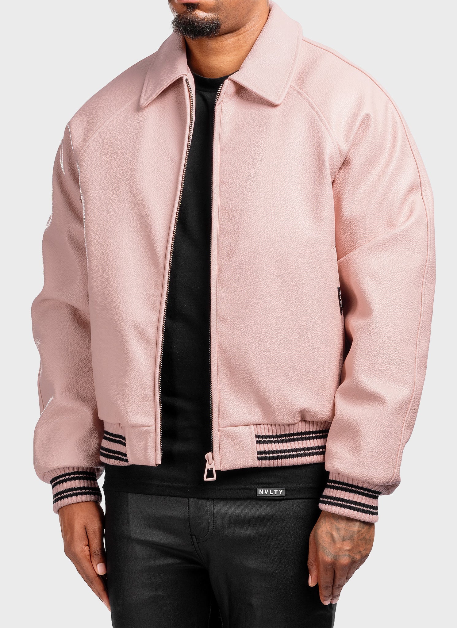 Aviator Jacket - Baby Pink
