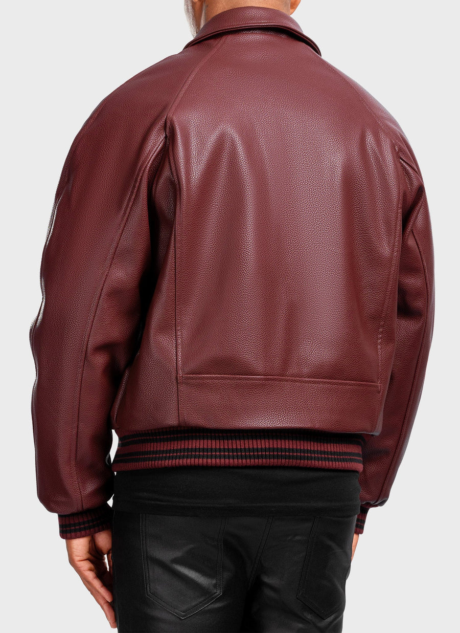Aviator Jacket - Wine