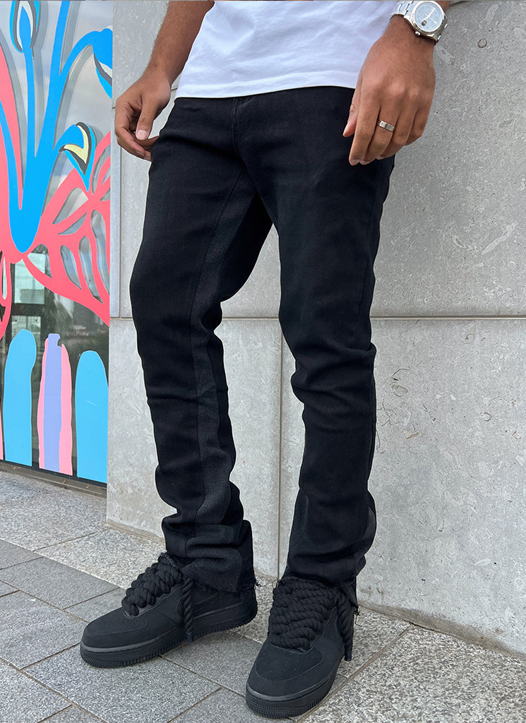 Vintage-Flare-Jeans – Schwarz 