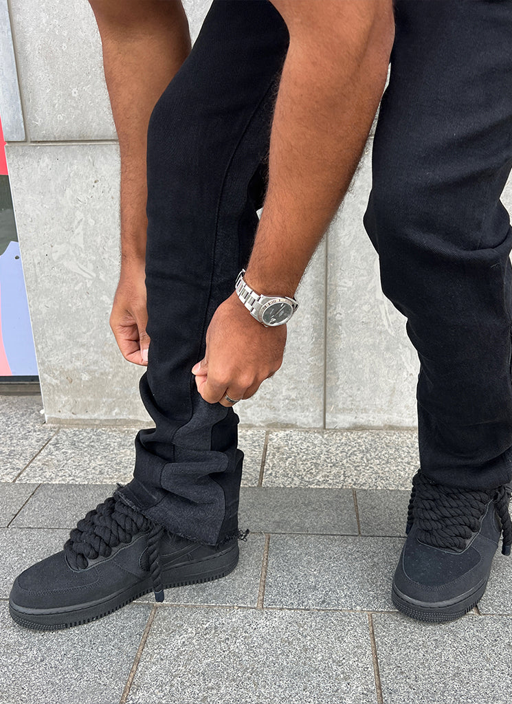 Vintage-Flare-Jeans – Schwarz 