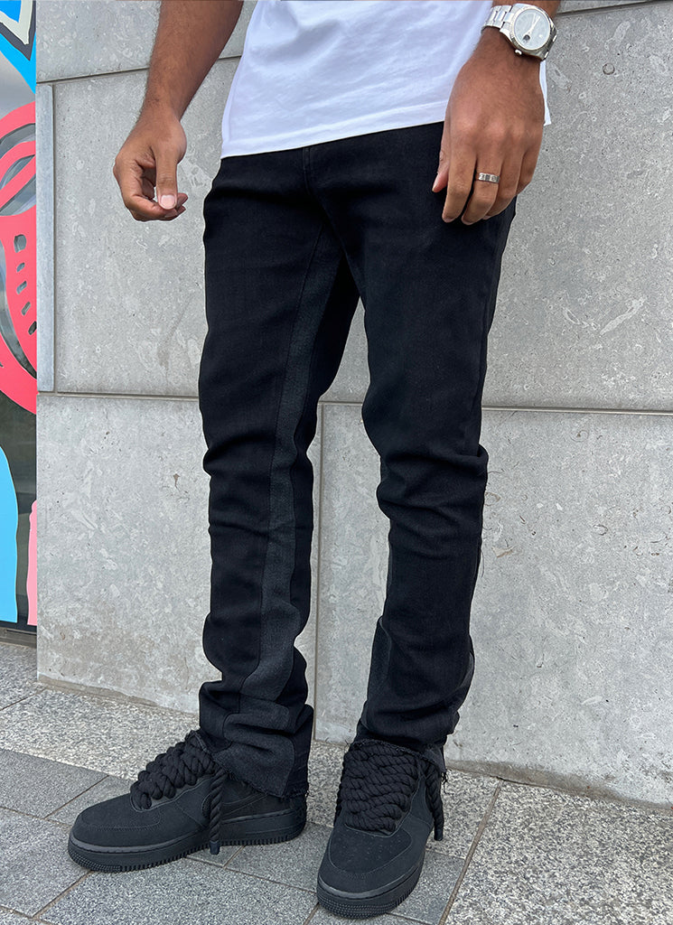 Vintage-Flare-Jeans – Schwarz 