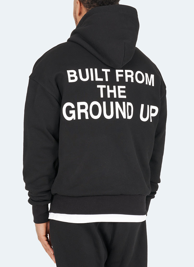 Von Grund auf neu gebauter Hoodie - Schwarz