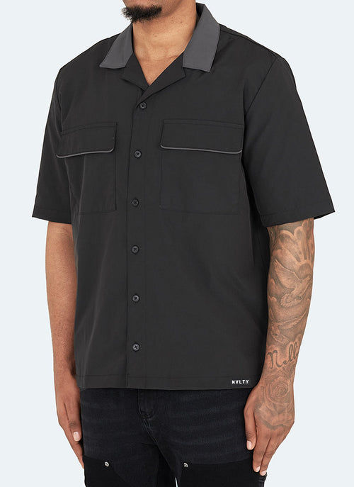 Contrast Shirt - Black/Grey