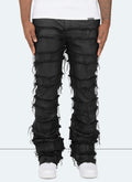 Vintage Flare Jeans mit Wachsfaden - Schwarz