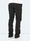 Vintage Flare Zipper Cargos - Black