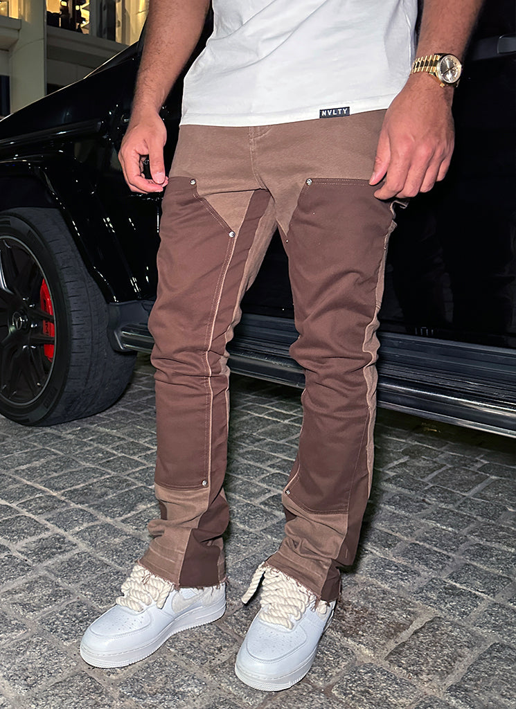 Vintage Flare Carpenter Jeans – Braun