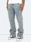 Vintage Flare Zipper Jeans - Blue