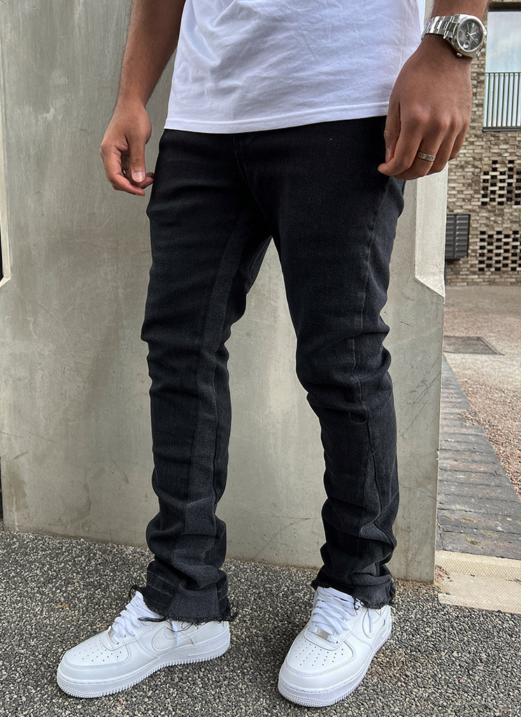 Vintage-Flare-Jeans – Schwarz 