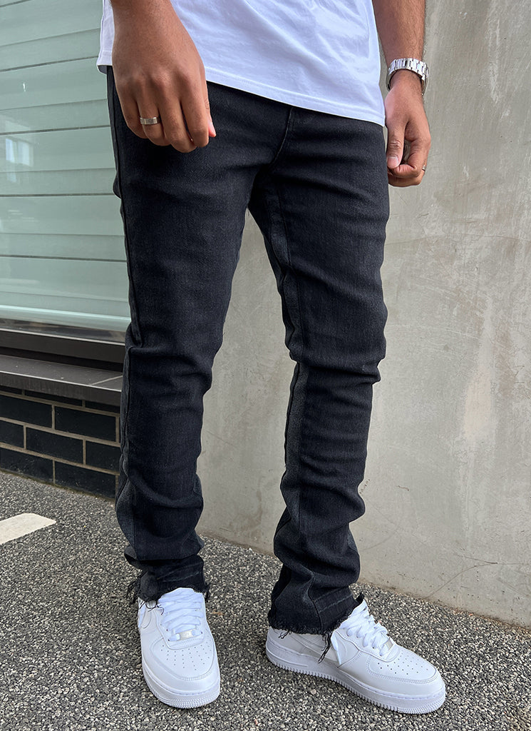 Vintage-Flare-Jeans – Schwarz 