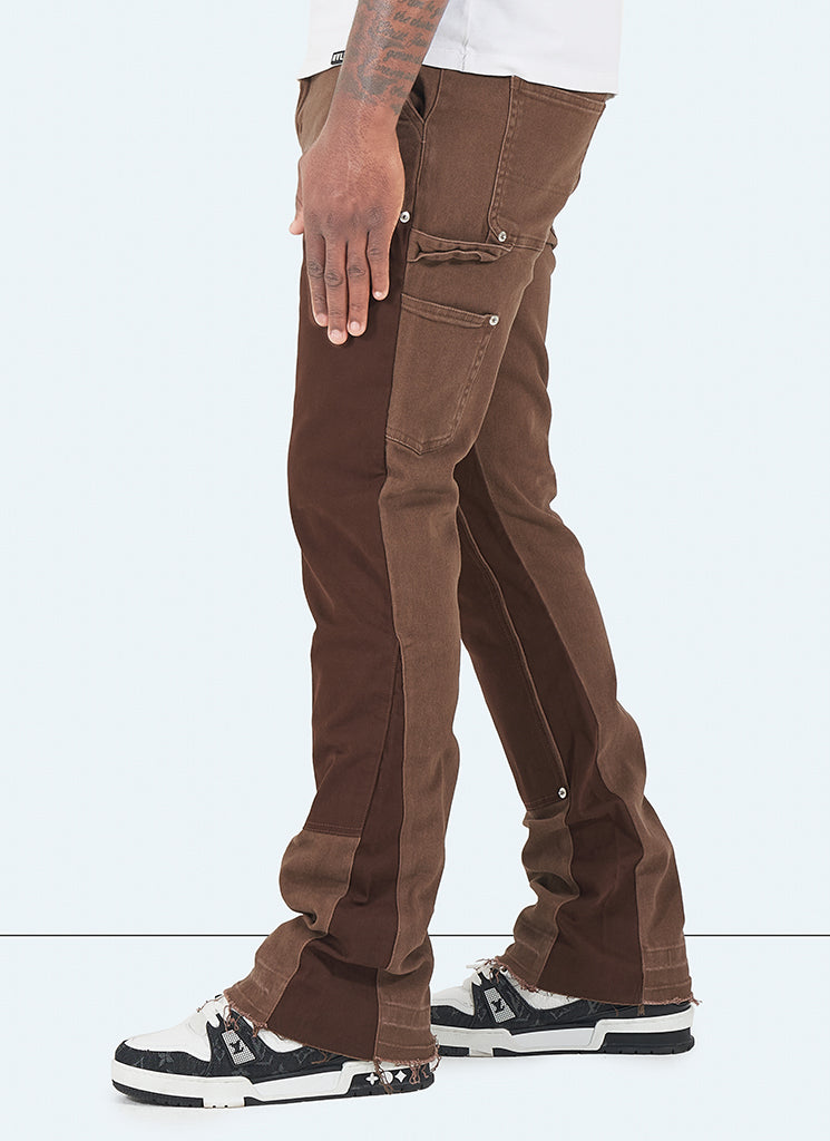 Vintage Flare Carpenter Jeans – Braun