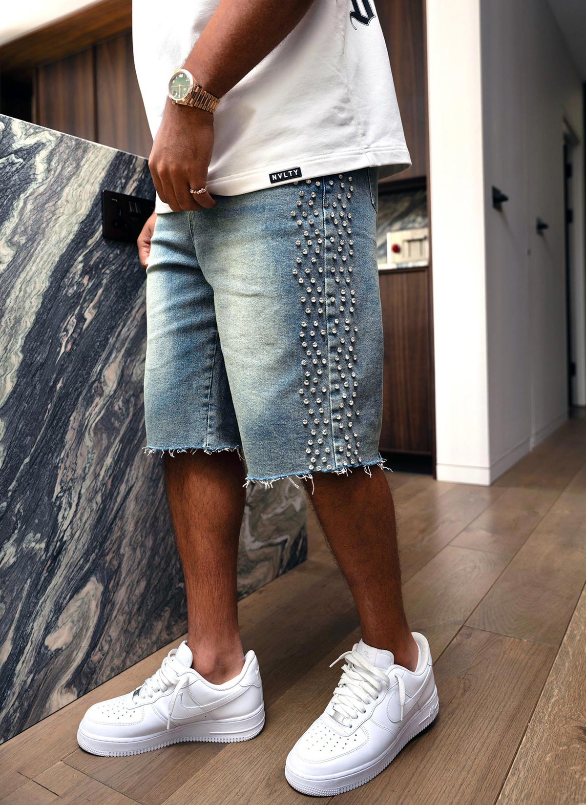 Vintage VVS Denim Shorts - Blau