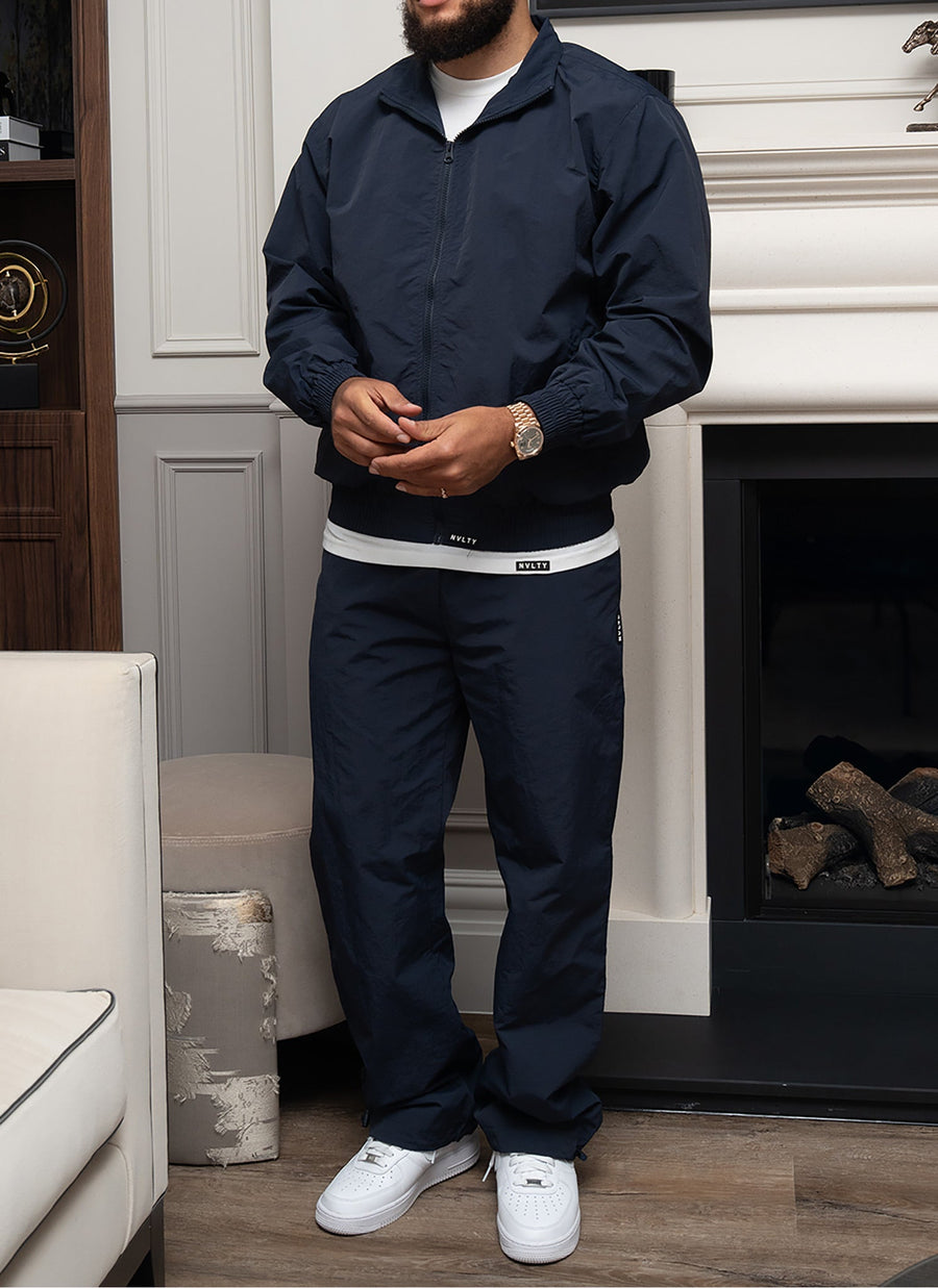 Heavyweight Shell Track Pants - Navy