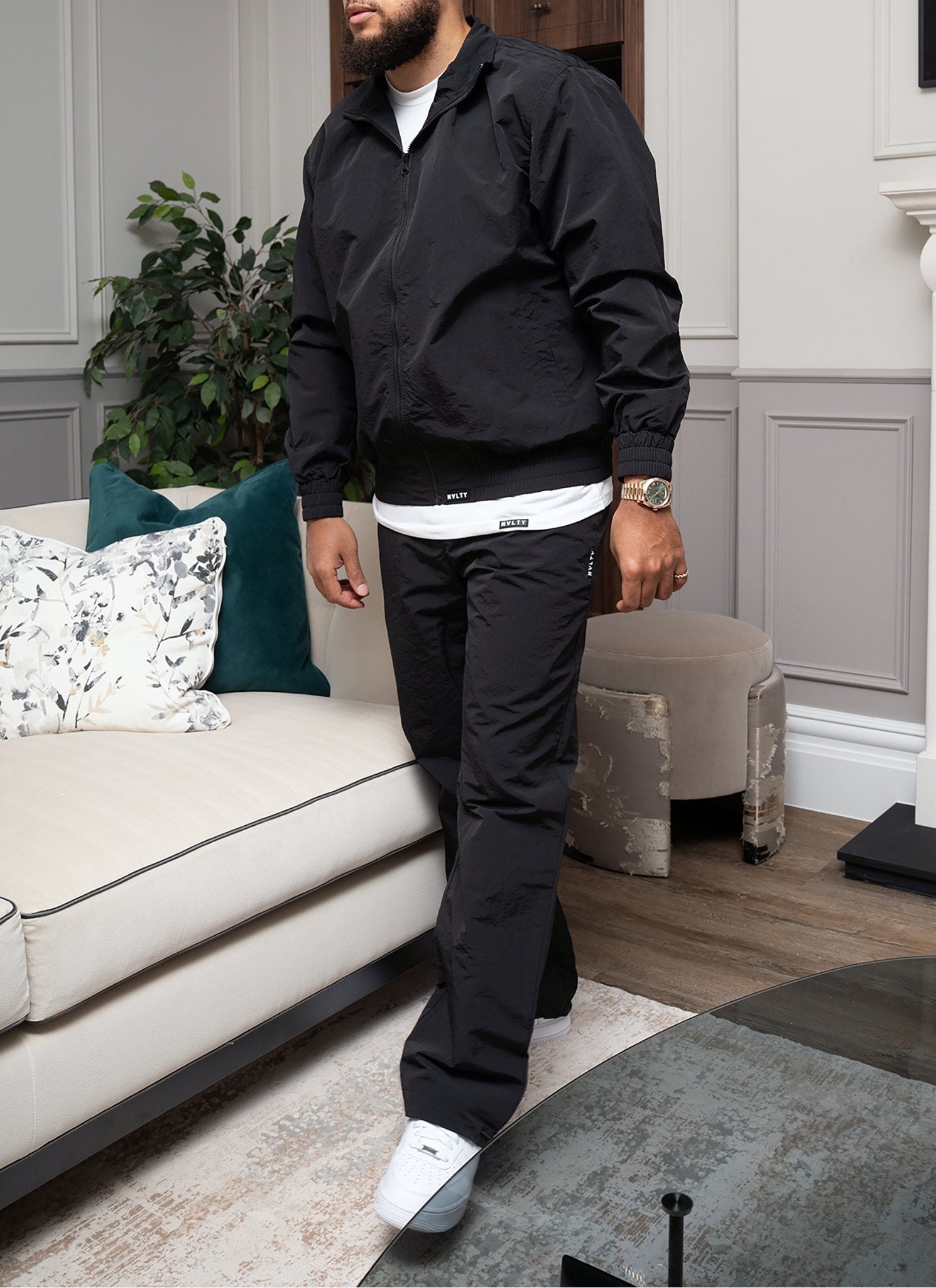 Heavyweight Luxe Track Jacket - Black