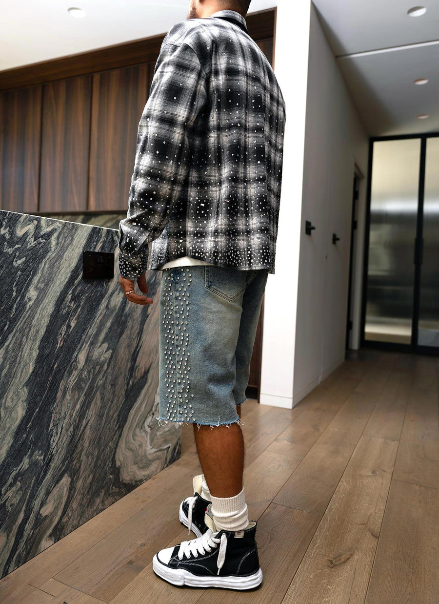 Vintage VVS Denim Shorts - Blue