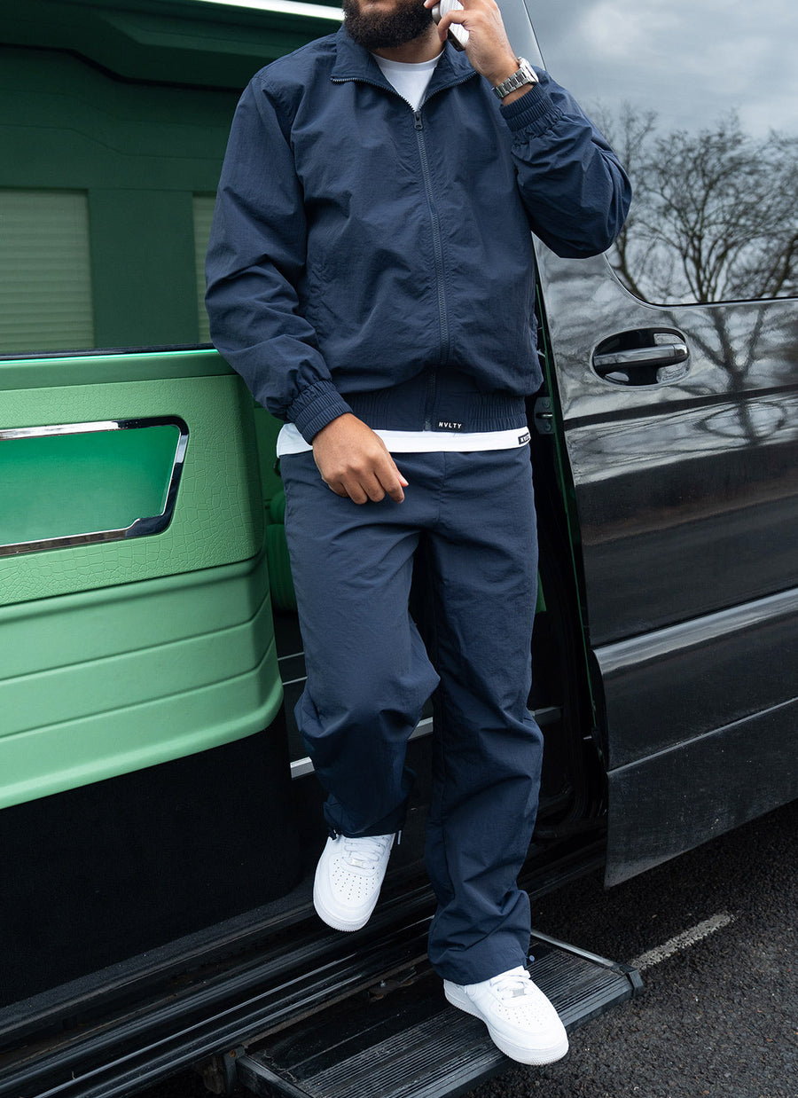 Heavyweight Shell Track Pants - Navy
