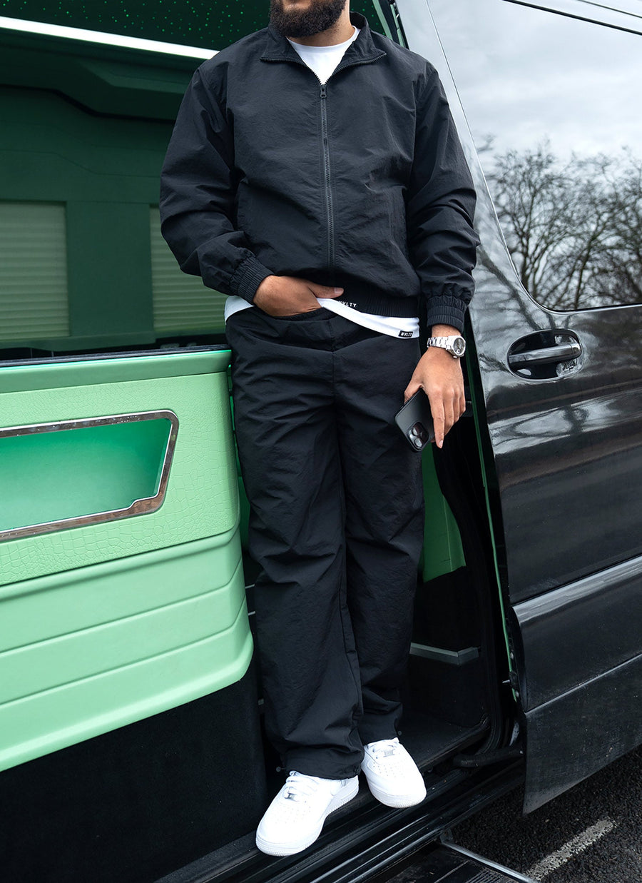 Heavyweight Shell Track Pants - Black