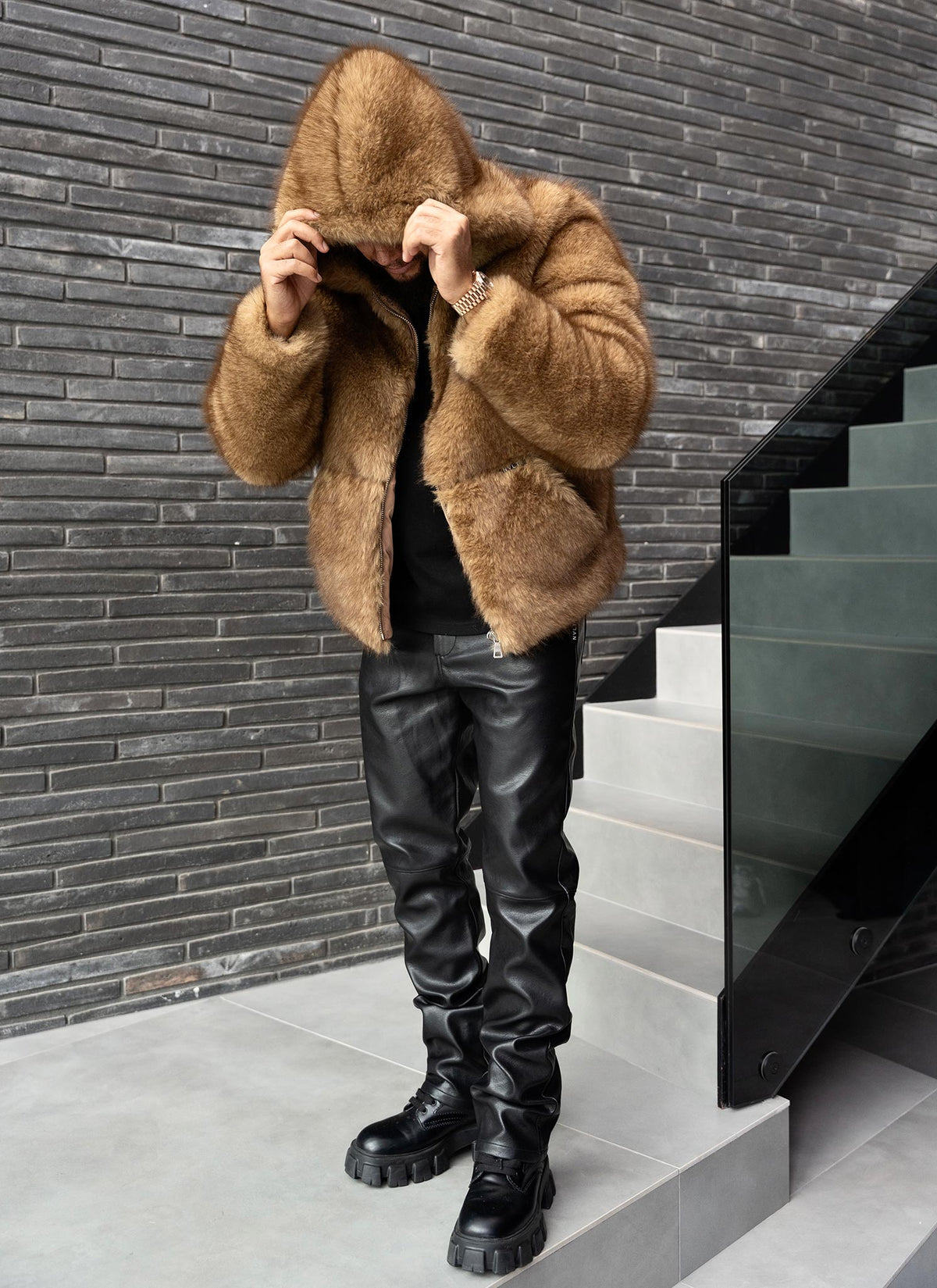 Fur Jacket - Brown